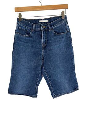 Levis Bermuda Denim Jean Shorts 26" Summer Classic Retro Preppy Festival‎ Chic